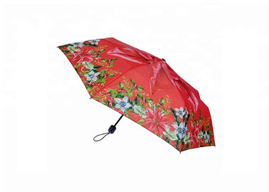 Robusto dell'ombrello 8 del fiore della gomma pieghevole a 21 pollici delle costole/maniglia di plastica forte