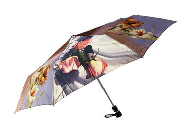 L'ombrello compatto di Rainmate, abitudine dell'ombrello di Sun di viaggio stampa il tessuto del raso