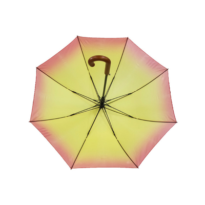 Digital su ordinazione che stampa l'ombrello aperto di golf del manuale del tessuto di seta naturale 190T