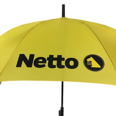 Pollici automatici della vetroresina dell'ombrello giallo della struttura 50 con stampa