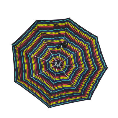 Trasferimento di calore che stampa gli ombrelli pieganti del tessuto di seta naturale 190T con progettazione della banda